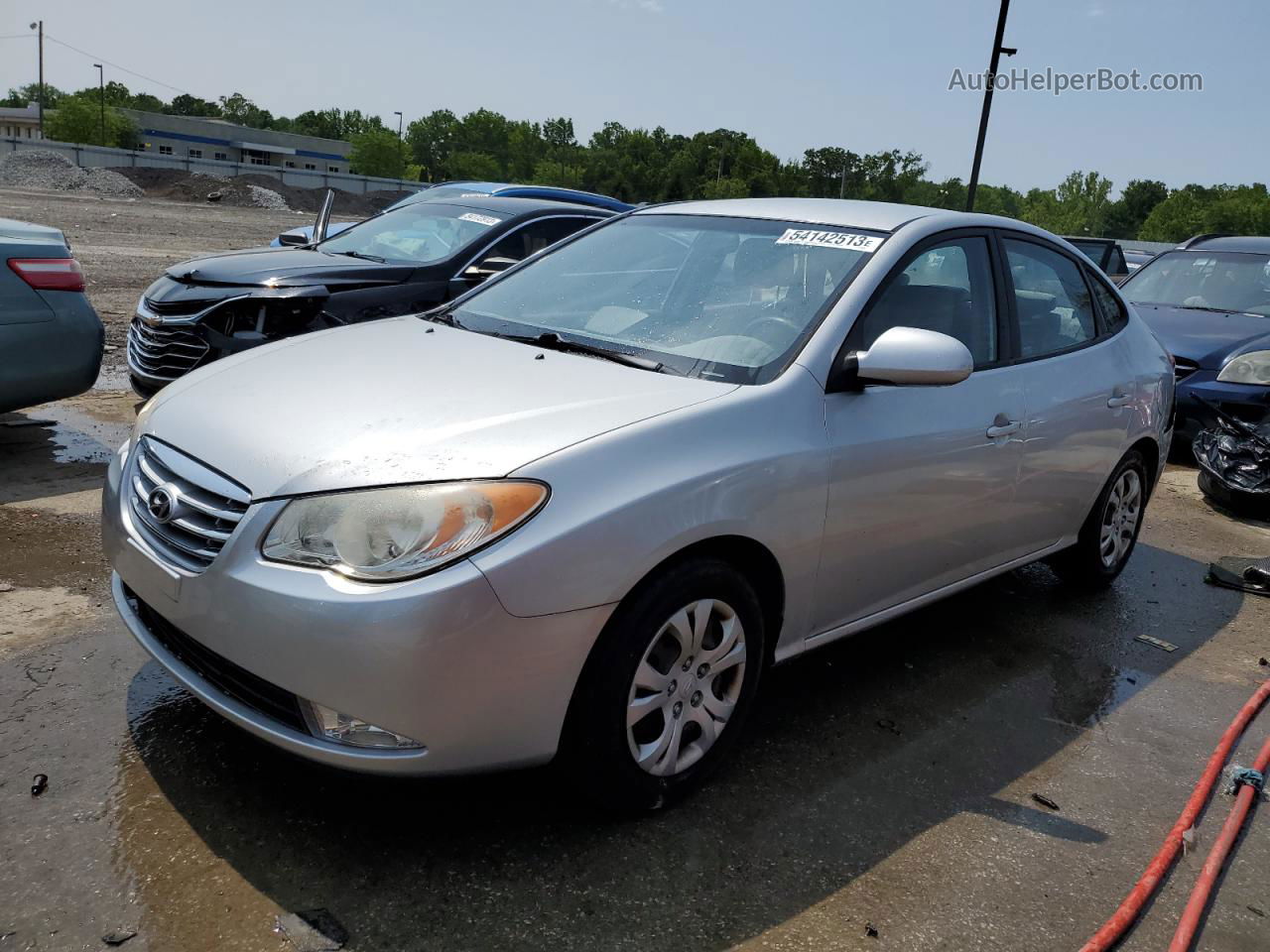 2010 Hyundai Elantra Blue Silver vin: KMHDU4AD9AU905759