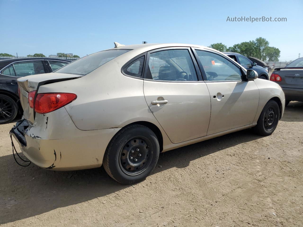 2010 Hyundai Elantra Blue Бежевый vin: KMHDU4ADXAU080203