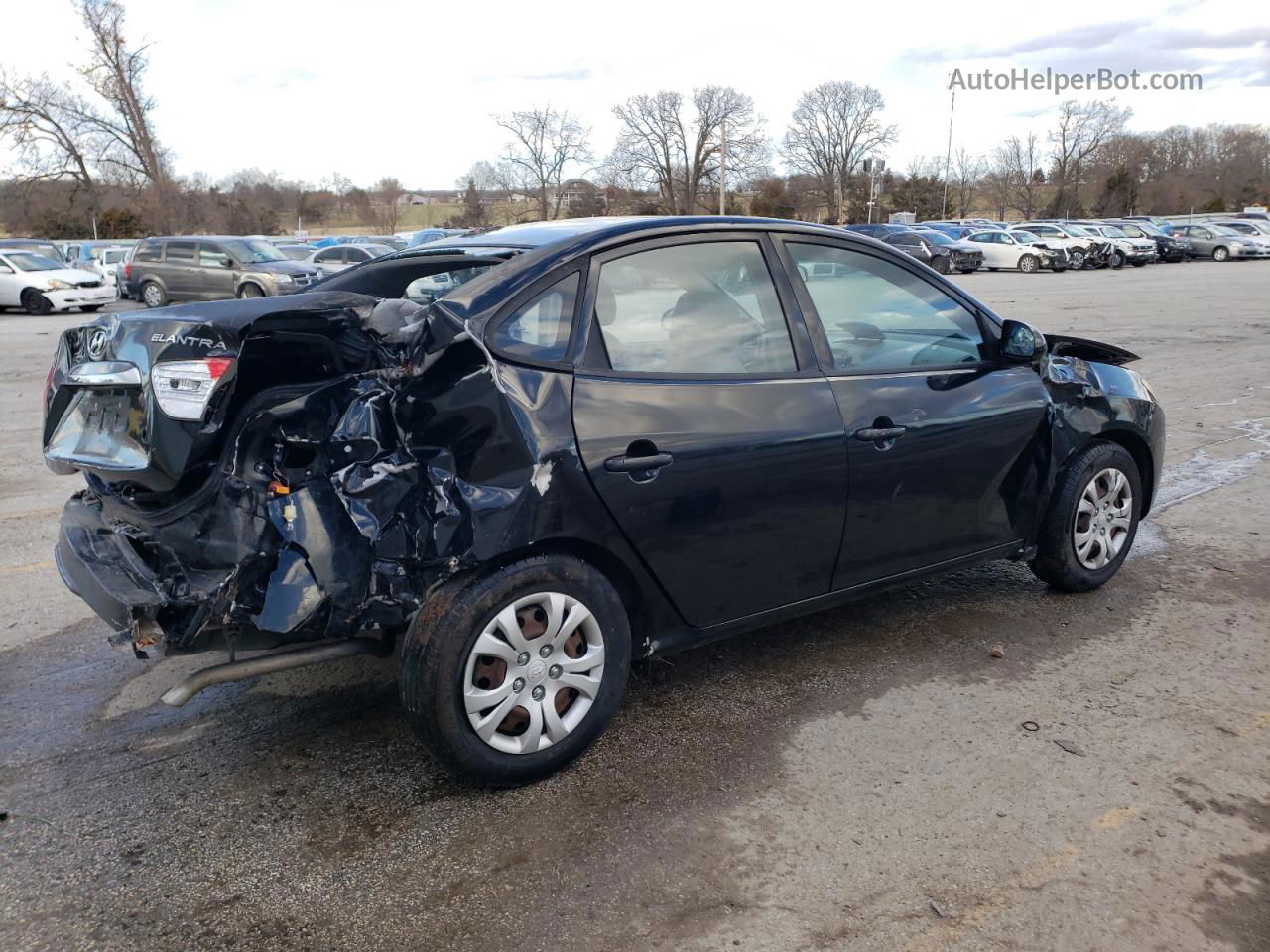 2010 Hyundai Elantra Blue Черный vin: KMHDU4ADXAU129996