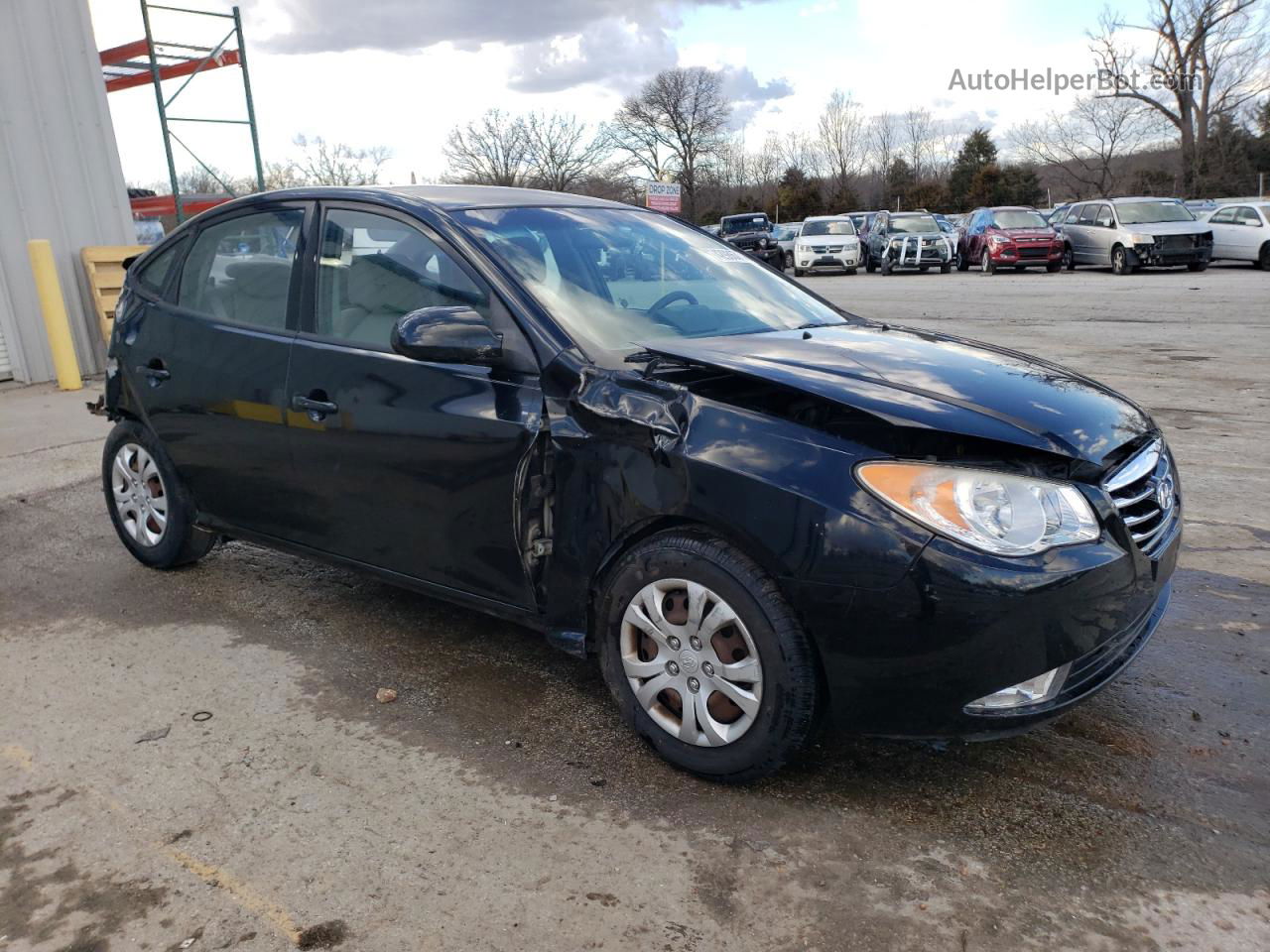 2010 Hyundai Elantra Blue Black vin: KMHDU4ADXAU129996