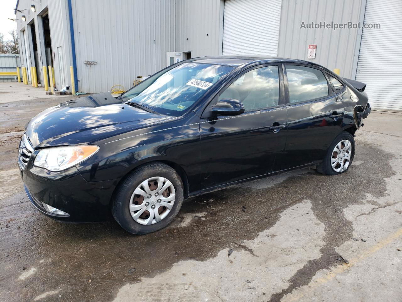 2010 Hyundai Elantra Blue Черный vin: KMHDU4ADXAU129996