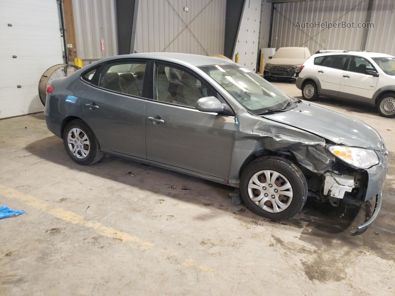 2010 Hyundai Elantra Blue Gray vin: KMHDU4ADXAU130050