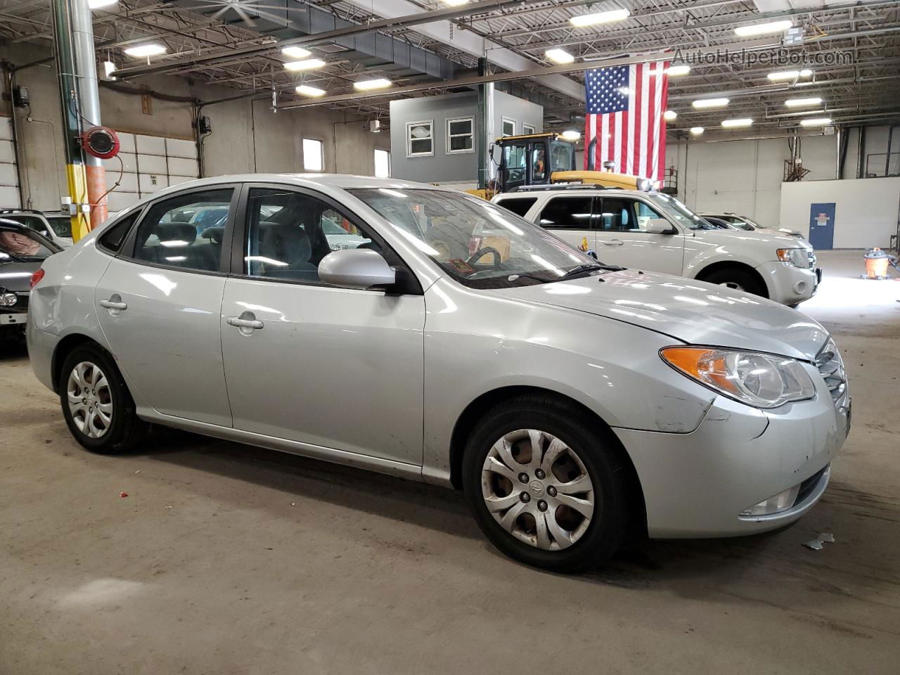 2010 Hyundai Elantra Blue Silver vin: KMHDU4ADXAU164957