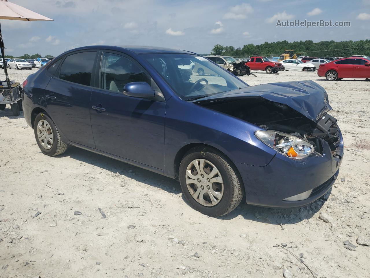 2010 Hyundai Elantra Blue Blue vin: KMHDU4ADXAU189051