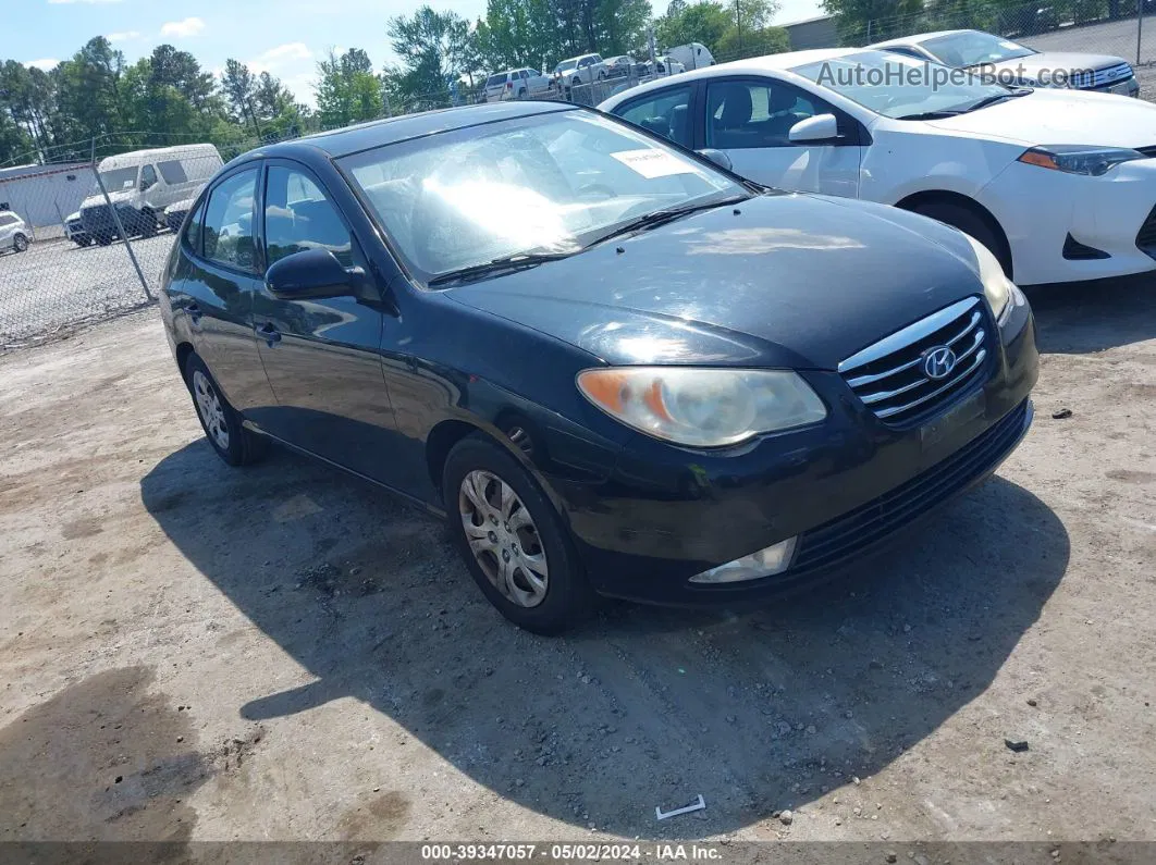 2010 Hyundai Elantra Gls Black vin: KMHDU4ADXAU980261