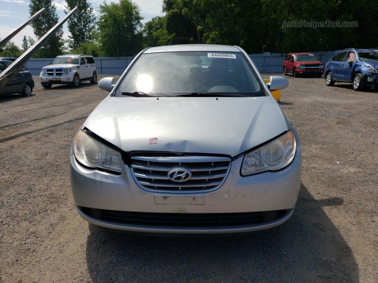 2010 Hyundai Elantra Blue Silver vin: KMHDU4BDXAU094150