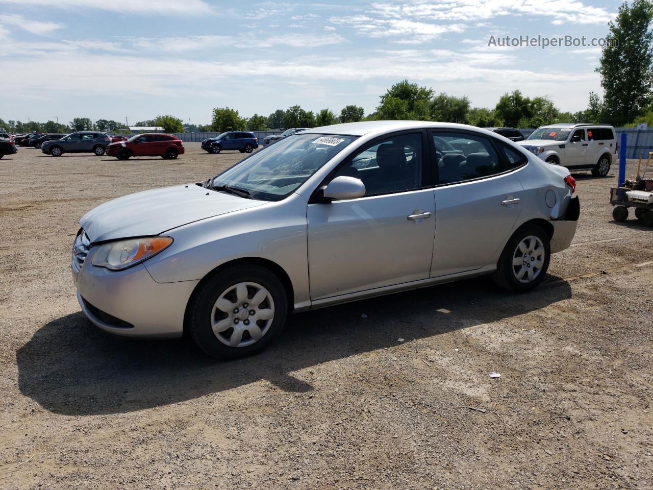 2010 Hyundai Elantra Blue Серебряный vin: KMHDU4BDXAU094150