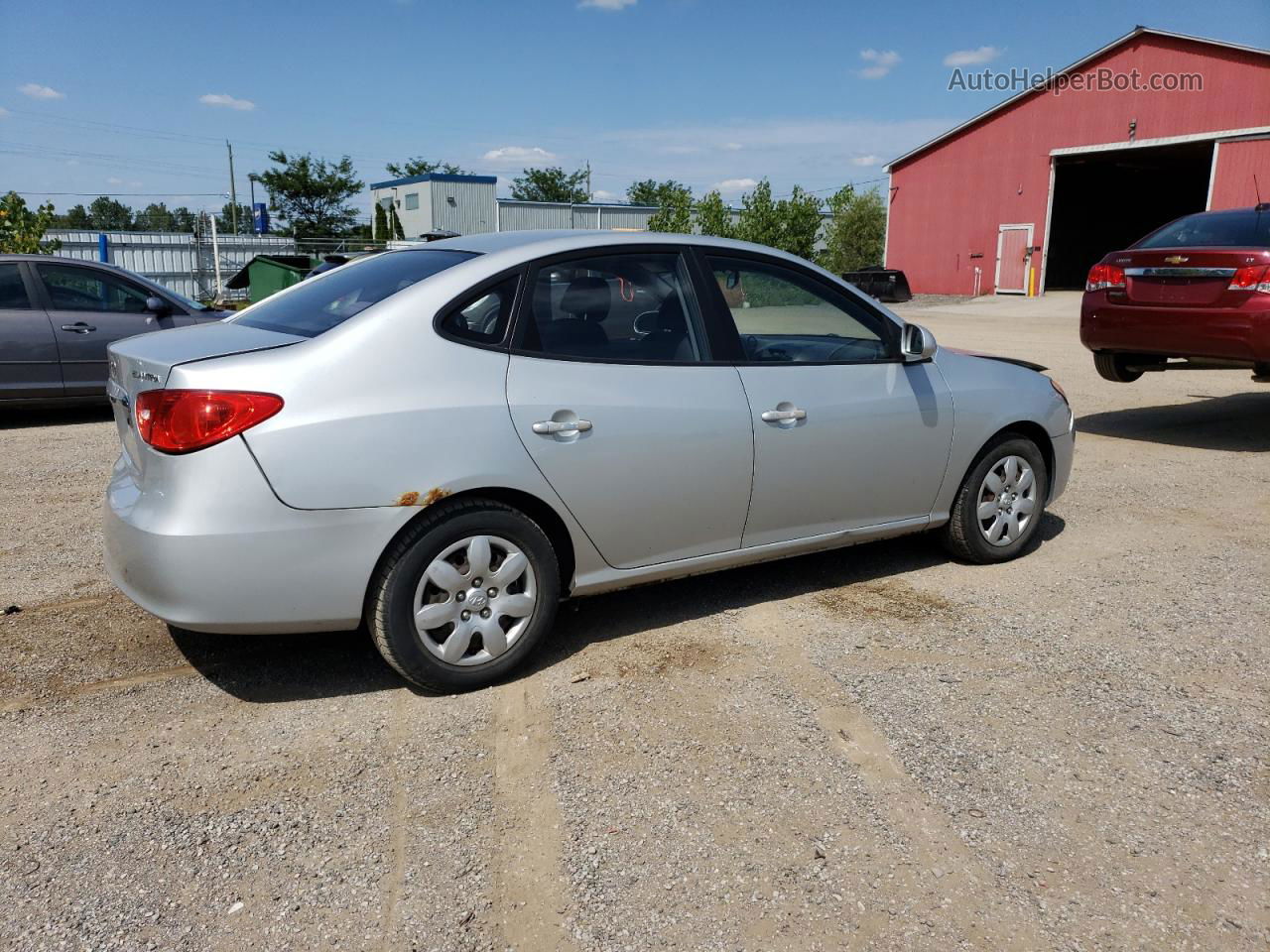 2010 Hyundai Elantra Blue Silver vin: KMHDU4BDXAU094150