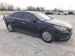 2017 Hyundai Sonata Hybrid Black vin: KMHE24L1XHA048070