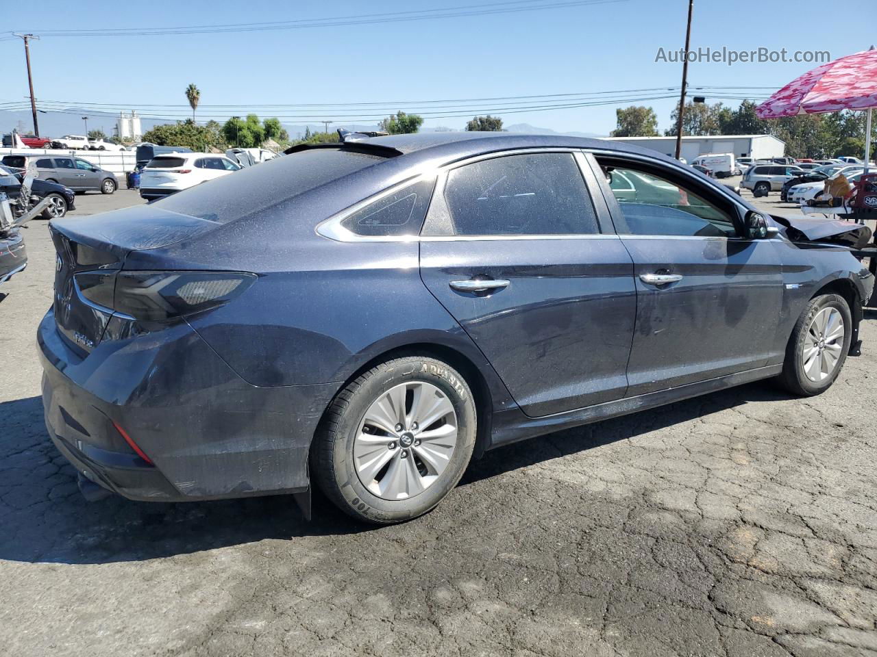 2018 Hyundai Sonata Hybrid Blue vin: KMHE24L30JA079092