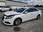 2017 Hyundai Sonata Hybrid White vin: KMHE24L36HA062310