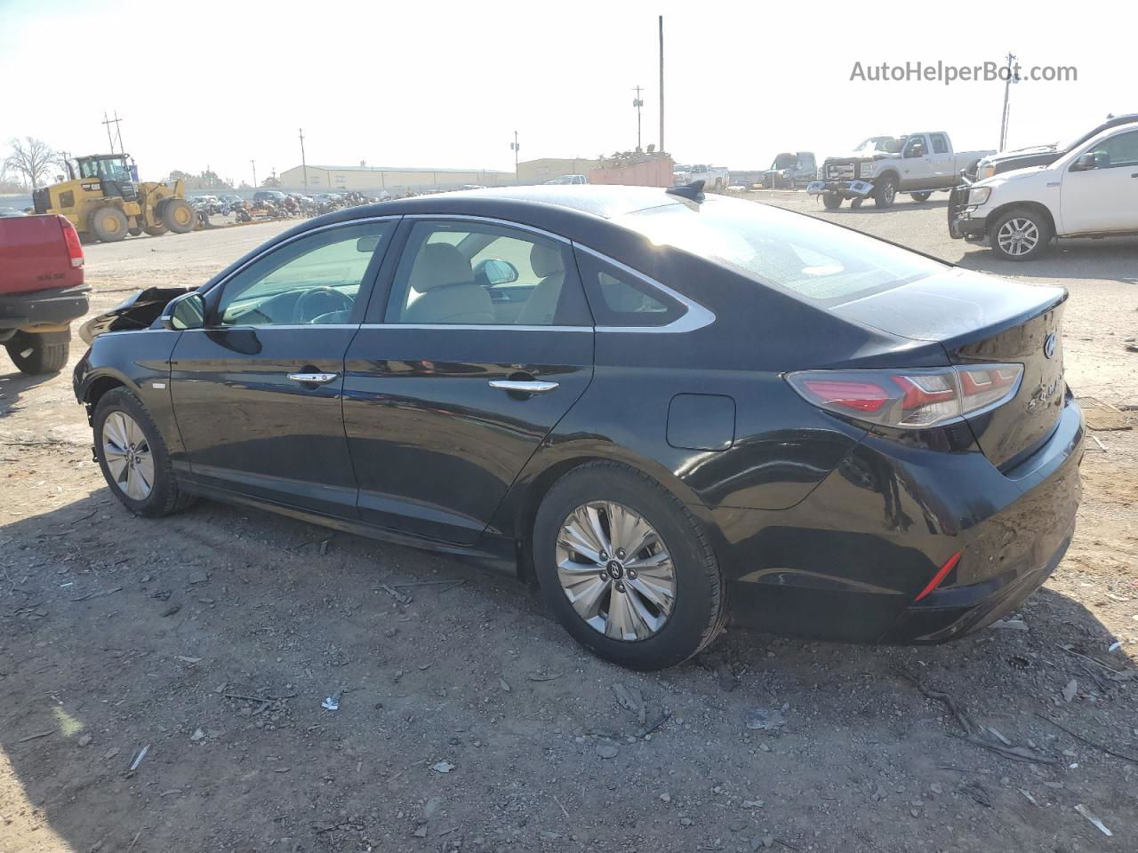 2018 Hyundai Sonata Hybrid Black vin: KMHE24L38JA082242