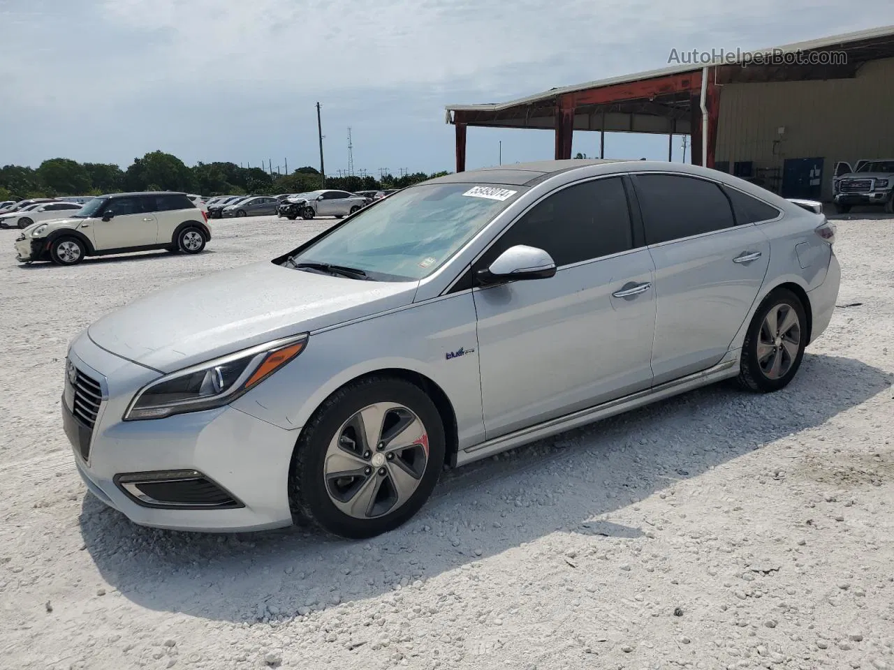 2017 Hyundai Sonata Hybrid Silver vin: KMHE34L11HA054823