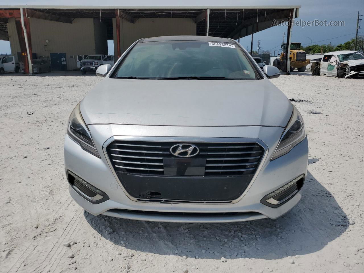 2017 Hyundai Sonata Hybrid Silver vin: KMHE34L11HA054823