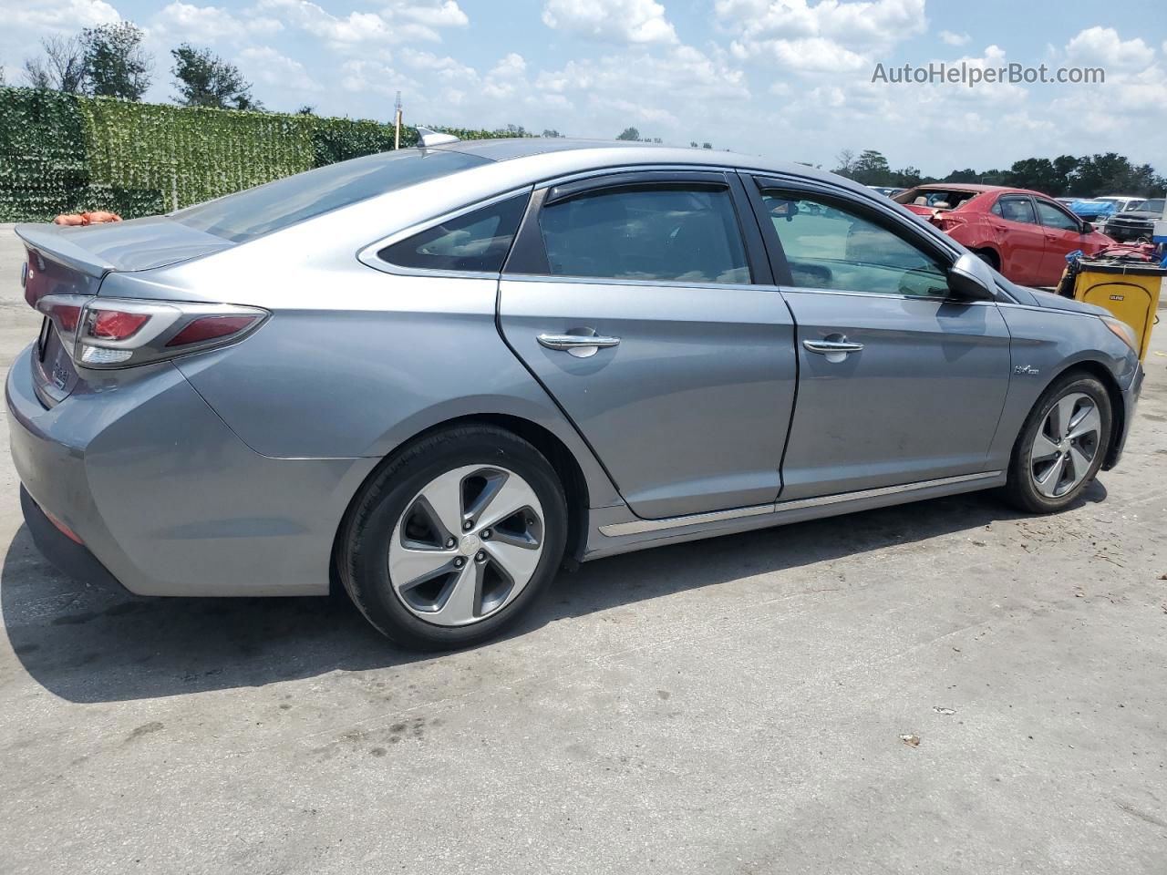 2017 Hyundai Sonata Hybrid Gray vin: KMHE34L12HA044639