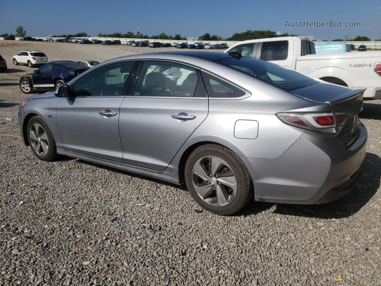 2017 Hyundai Sonata Hybrid Серый vin: KMHE34L18HA051918