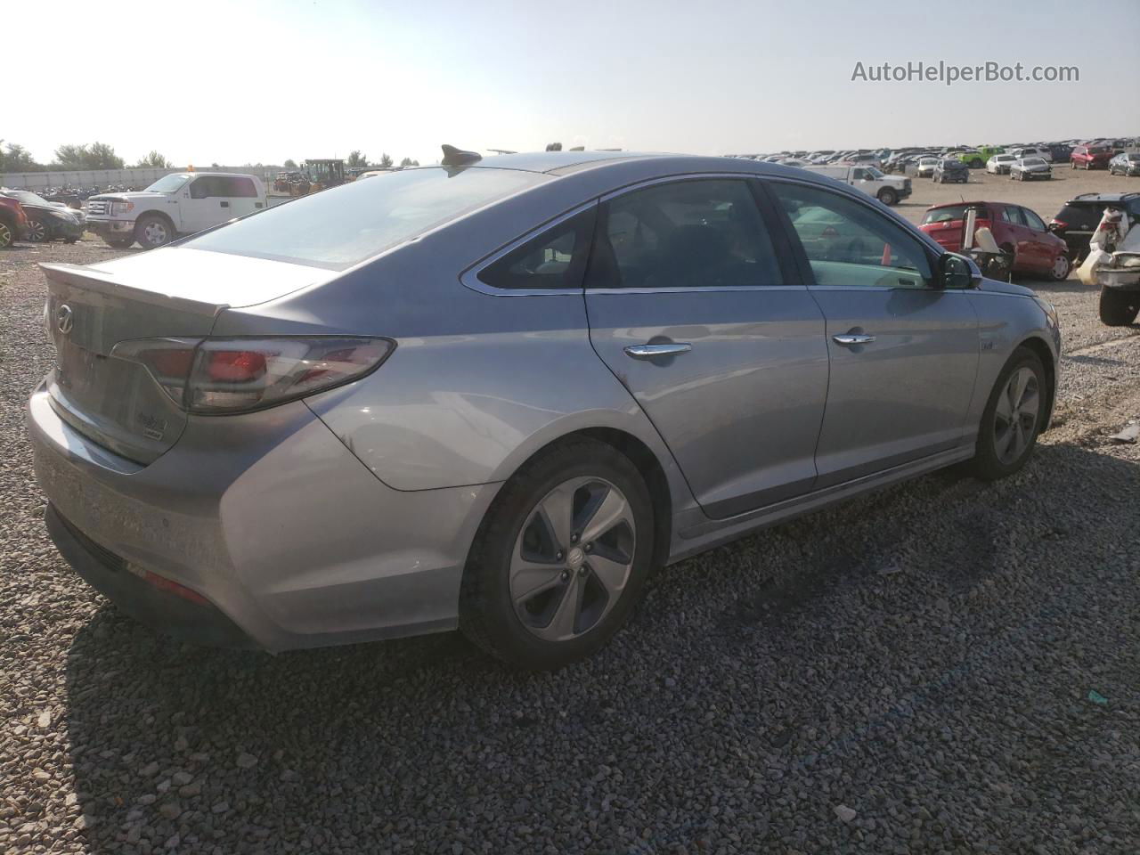 2017 Hyundai Sonata Hybrid Серый vin: KMHE34L18HA051918