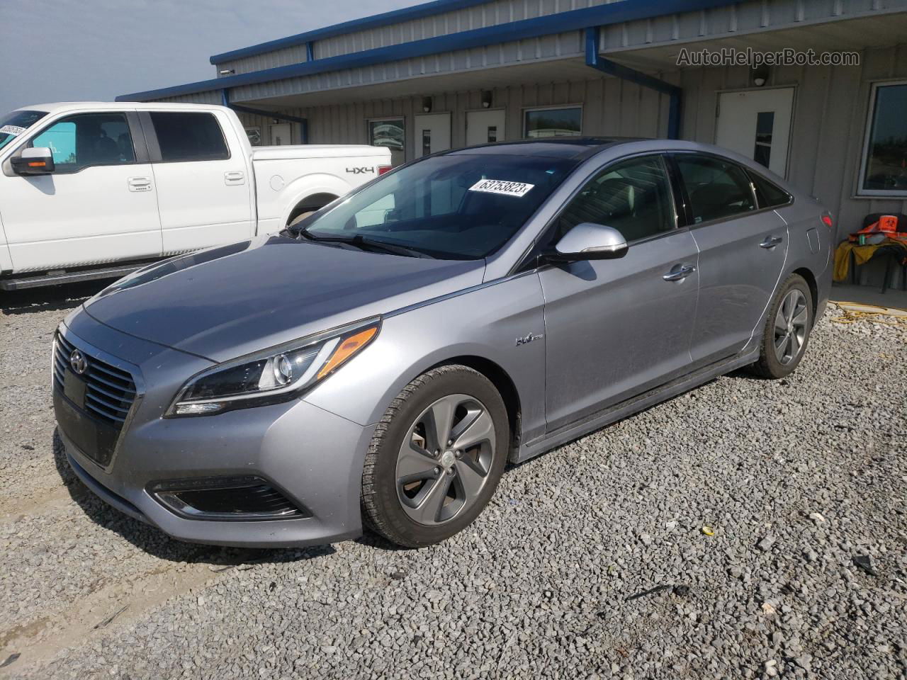 2017 Hyundai Sonata Hybrid Gray vin: KMHE34L18HA051918