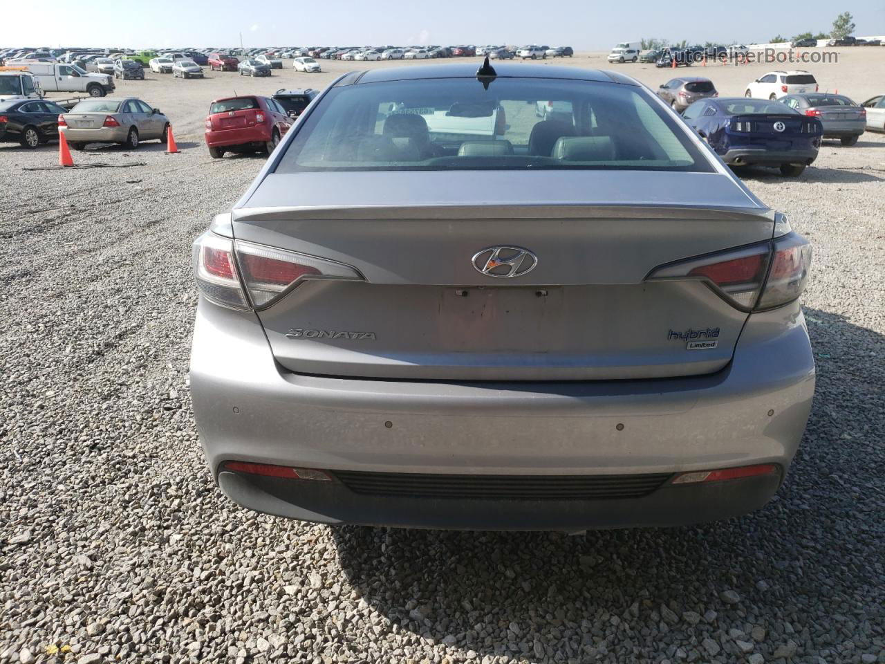 2017 Hyundai Sonata Hybrid Gray vin: KMHE34L18HA051918