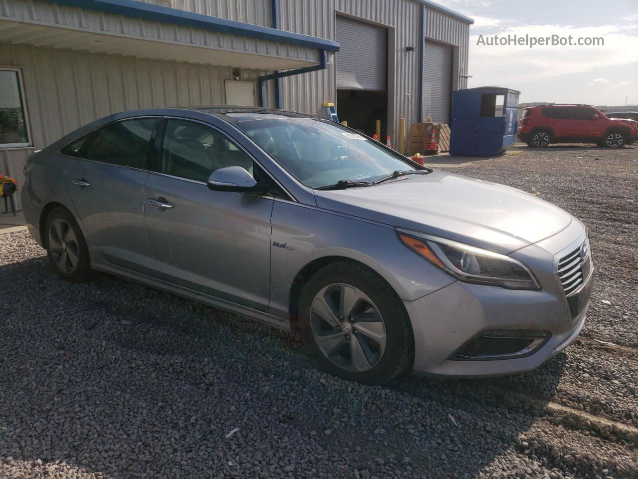 2017 Hyundai Sonata Hybrid Серый vin: KMHE34L18HA051918