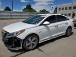 2017 Hyundai Sonata Hybrid White vin: KMHE34L34HA066787