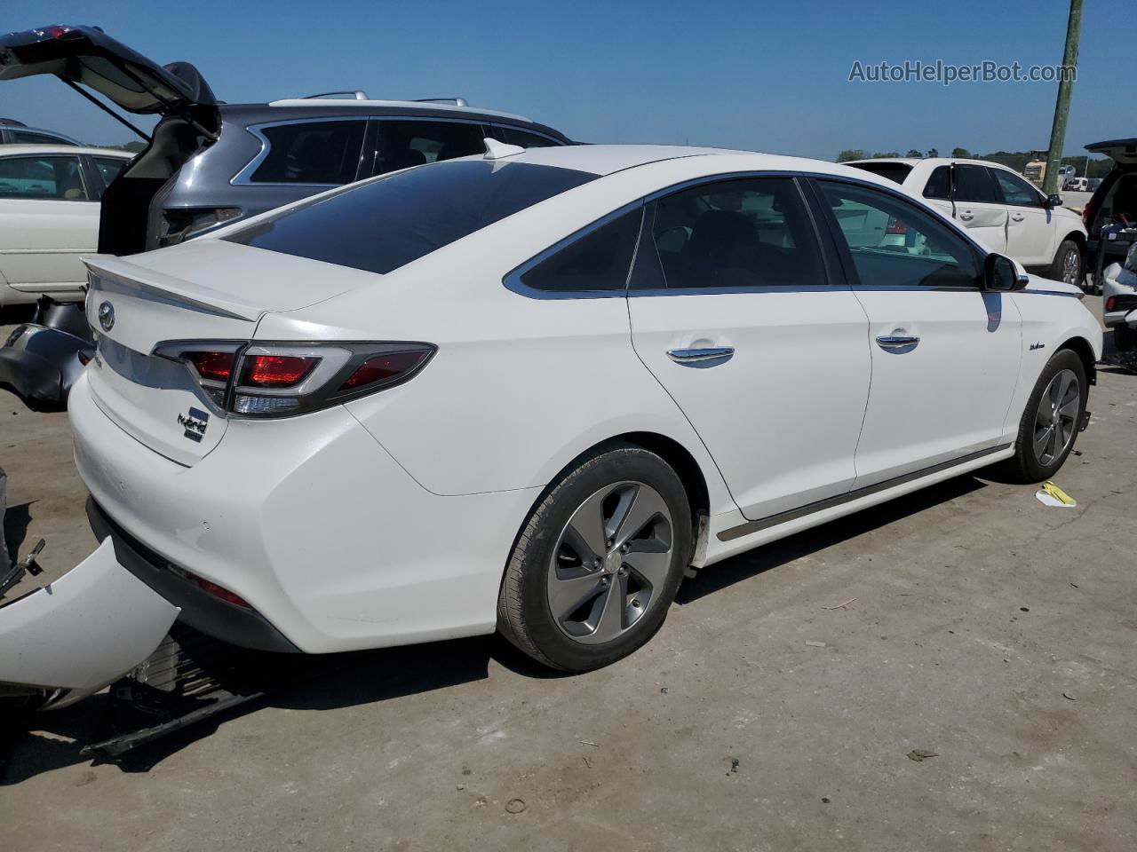 2017 Hyundai Sonata Plug-in Hybrid Белый vin: KMHE54L20HA072572