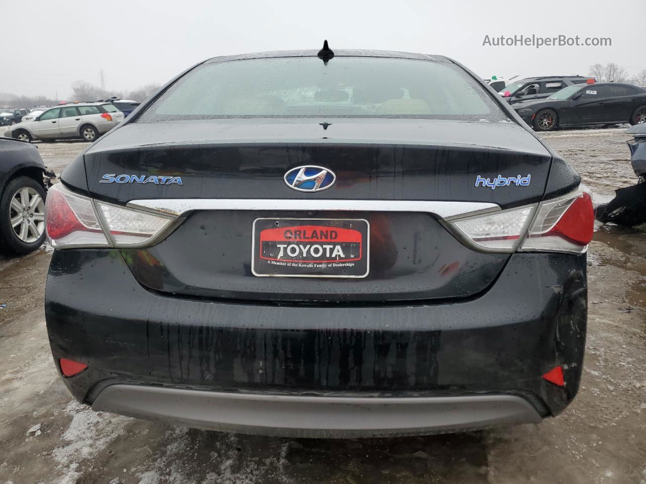 2012 Hyundai Sonata Hybrid Черный vin: KMHEC4A40CA019681