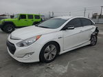 2013 Hyundai Sonata Hybrid White vin: KMHEC4A42DA099888