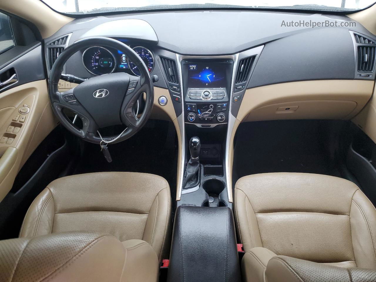 2013 Hyundai Sonata Hybrid Белый vin: KMHEC4A42DA099888