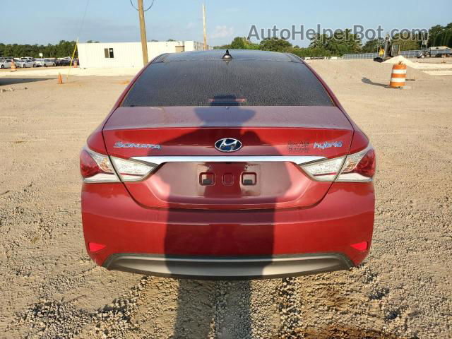 2012 Hyundai Sonata Hybrid Red vin: KMHEC4A43CA046552