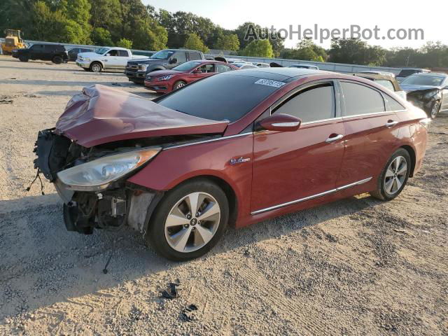 2012 Hyundai Sonata Hybrid Red vin: KMHEC4A43CA046552