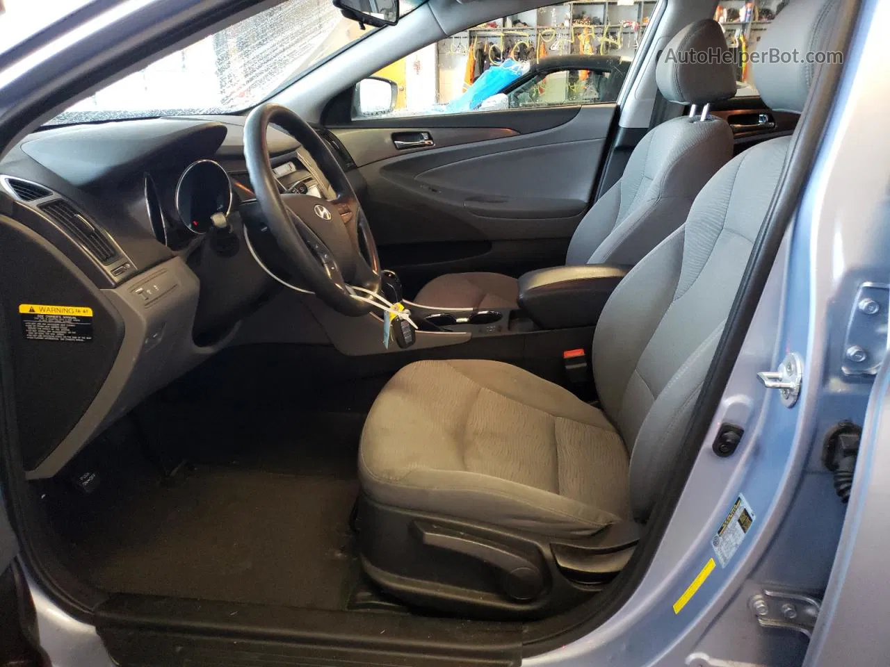 2013 Hyundai Sonata Hybrid Синий vin: KMHEC4A43DA086096