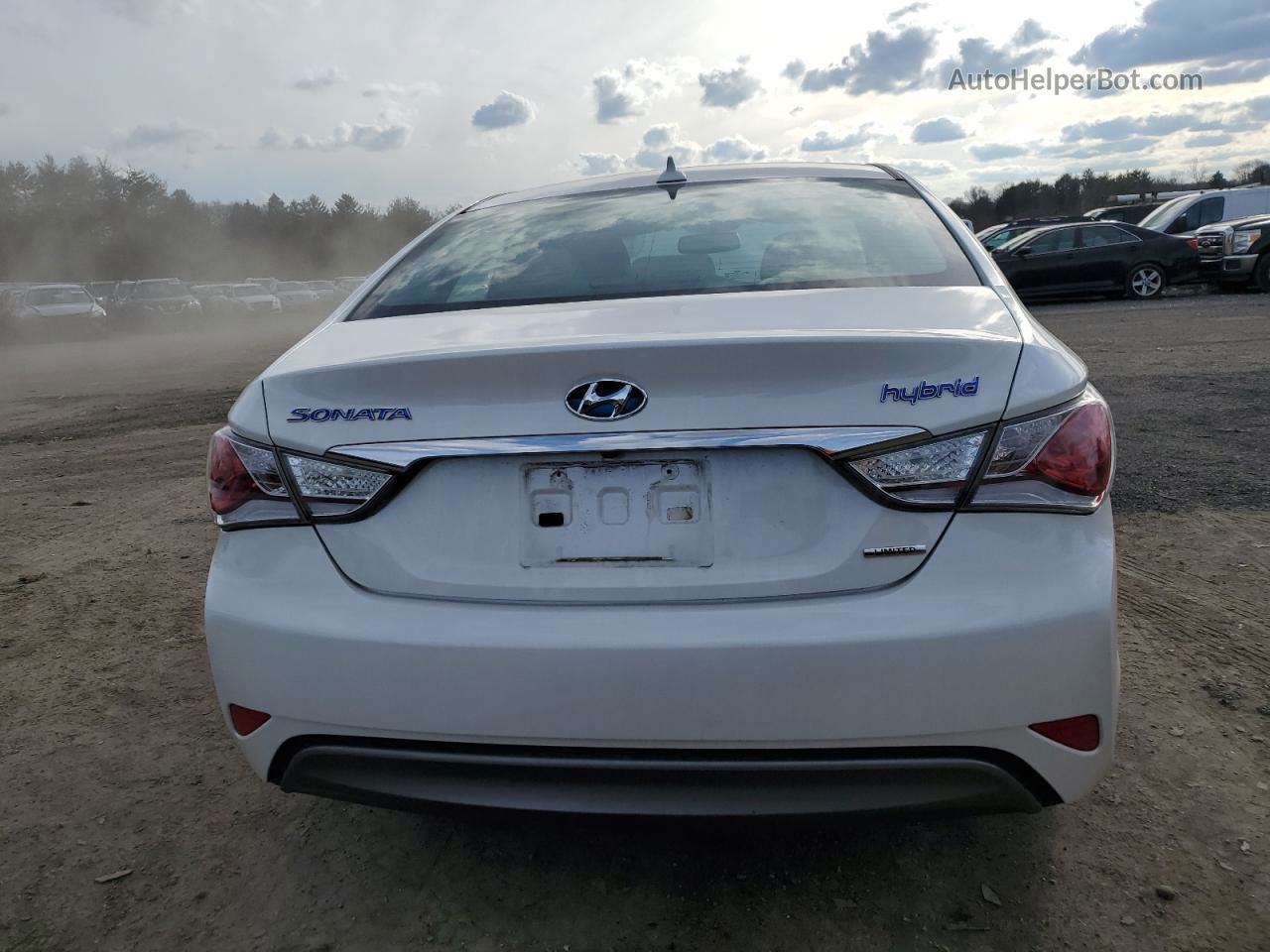 2013 Hyundai Sonata Hybrid White vin: KMHEC4A44DA075981