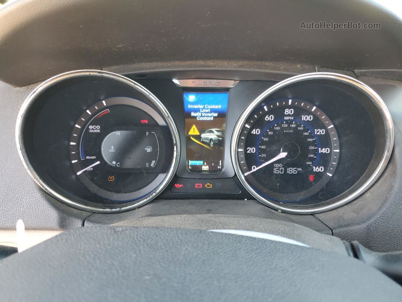 2012 Hyundai Sonata Hybrid Белый vin: KMHEC4A45CA034449