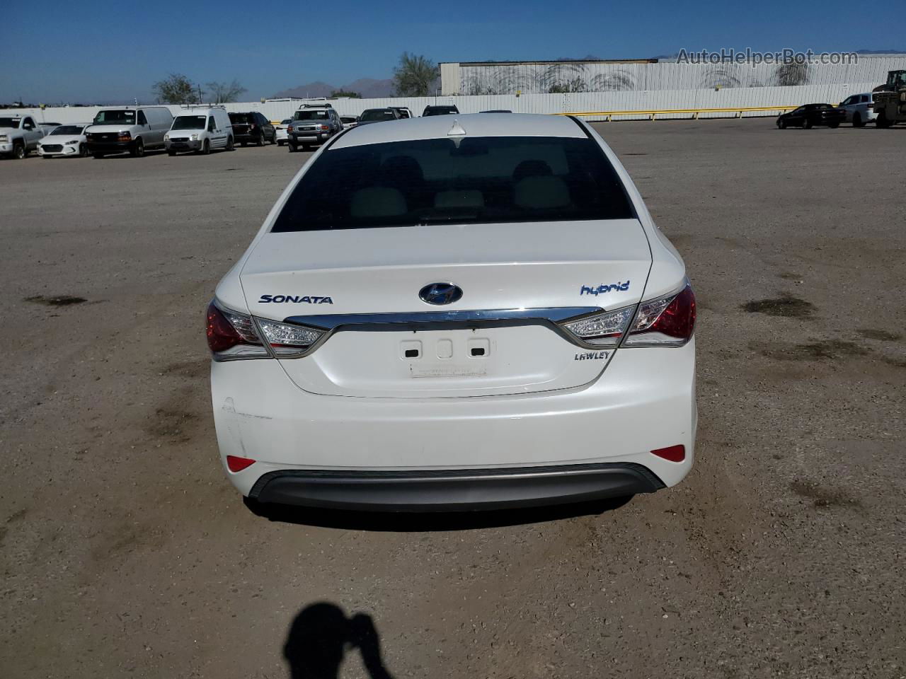 2012 Hyundai Sonata Hybrid Белый vin: KMHEC4A45CA034449