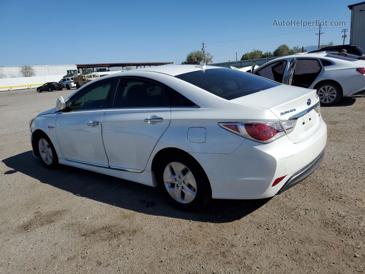 2012 Hyundai Sonata Hybrid White vin: KMHEC4A45CA034449