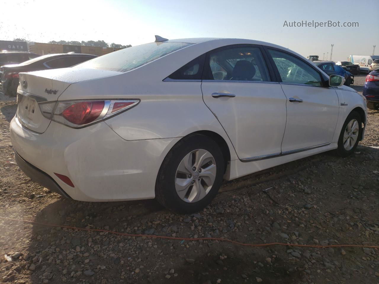 2013 Hyundai Sonata Hybrid White vin: KMHEC4A45DA086620