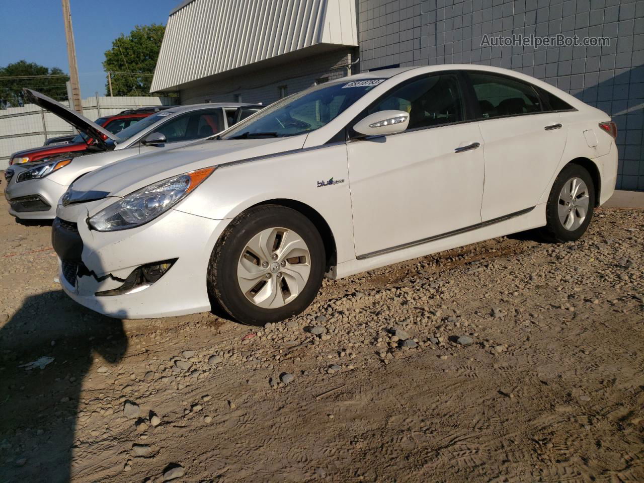 2013 Hyundai Sonata Hybrid White vin: KMHEC4A45DA086620