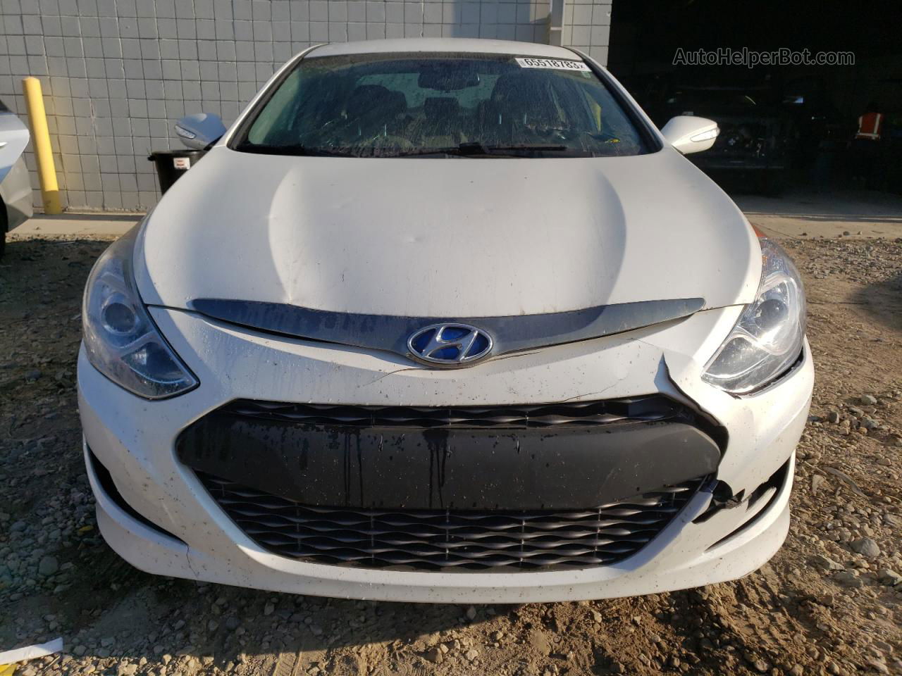 2013 Hyundai Sonata Hybrid White vin: KMHEC4A45DA086620