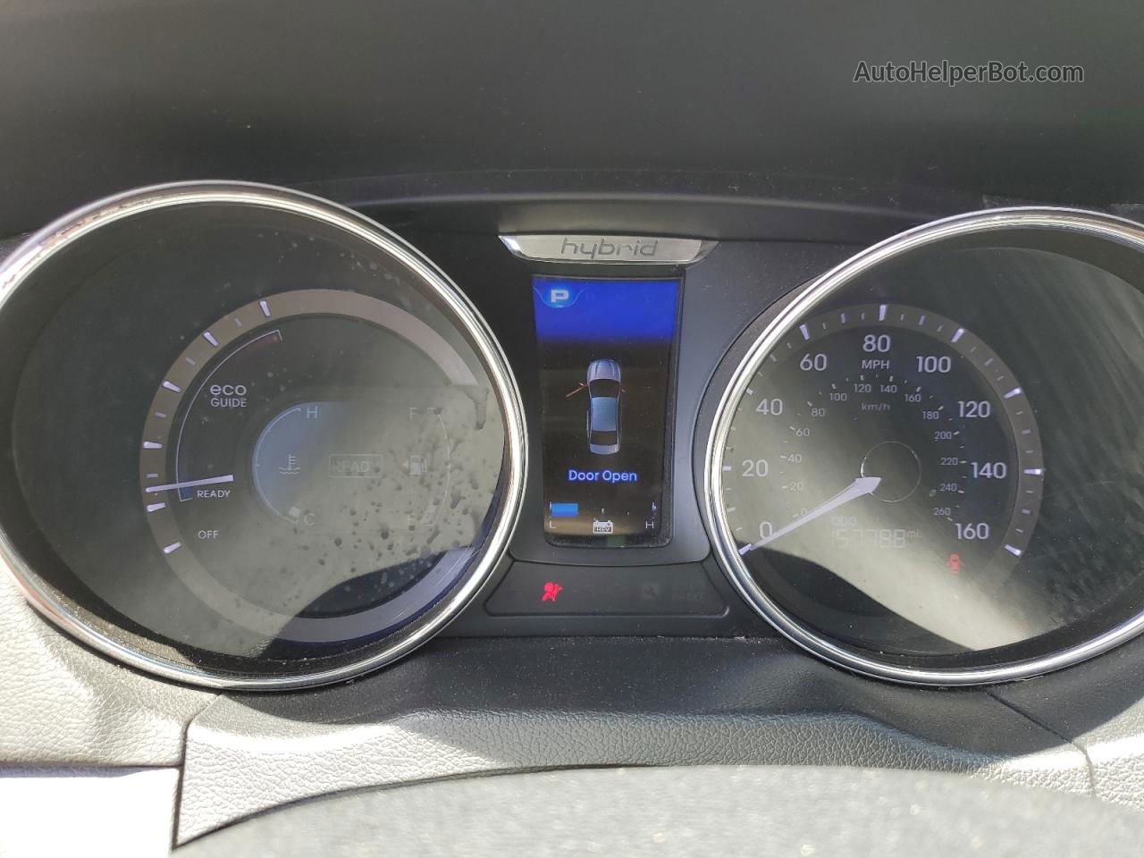 2012 Hyundai Sonata Hybrid Белый vin: KMHEC4A47CA031021