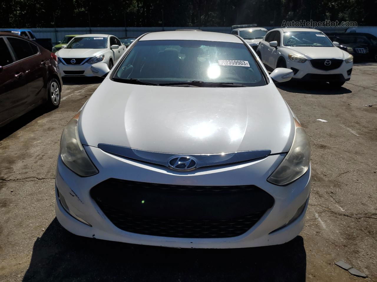 2013 Hyundai Sonata Hybrid Белый vin: KMHEC4A47DA051108