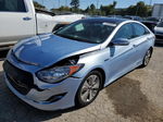 2013 Hyundai Sonata Hybrid Blue vin: KMHEC4A47DA067261