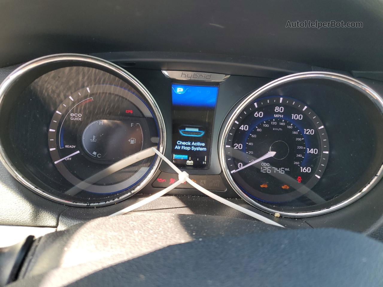 2013 Hyundai Sonata Hybrid Blue vin: KMHEC4A47DA067261