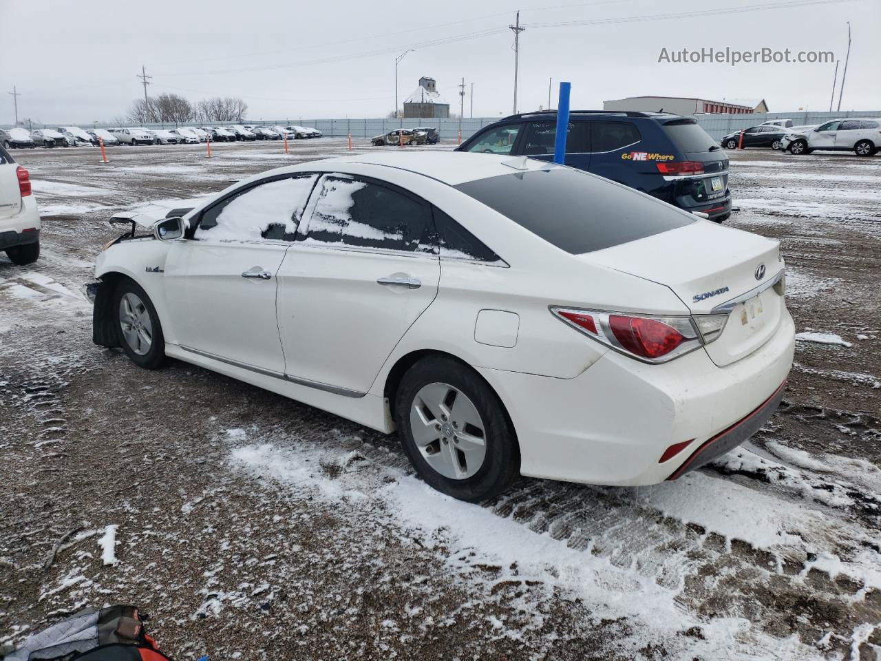 2012 Hyundai Sonata Hybrid Белый vin: KMHEC4A4XCA025682