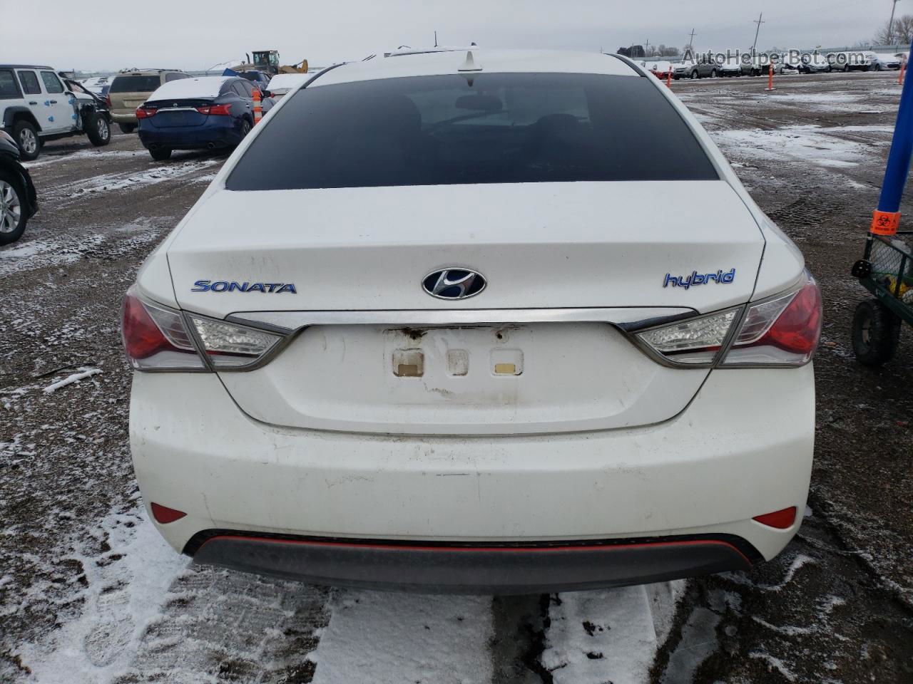 2012 Hyundai Sonata Hybrid Белый vin: KMHEC4A4XCA025682