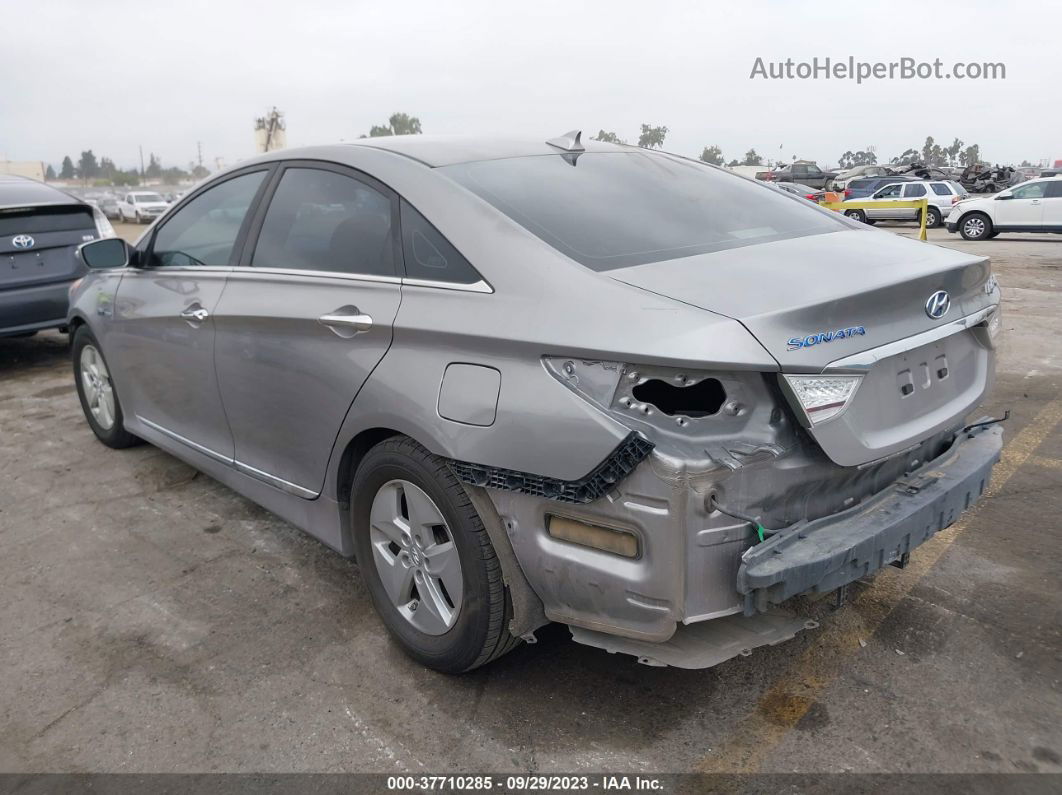 2012 Hyundai Sonata Hybrid Silver vin: KMHEC4A4XCA031417