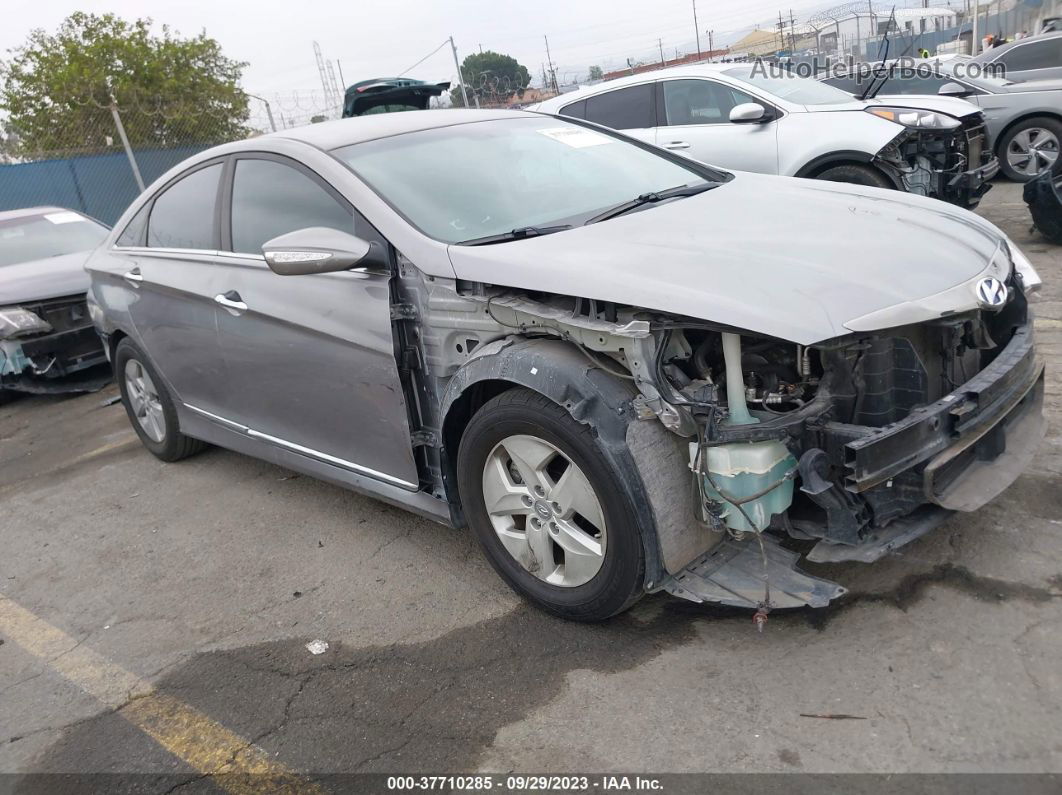 2012 Hyundai Sonata Hybrid Silver vin: KMHEC4A4XCA031417