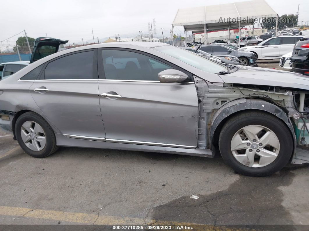 2012 Hyundai Sonata Hybrid Silver vin: KMHEC4A4XCA031417