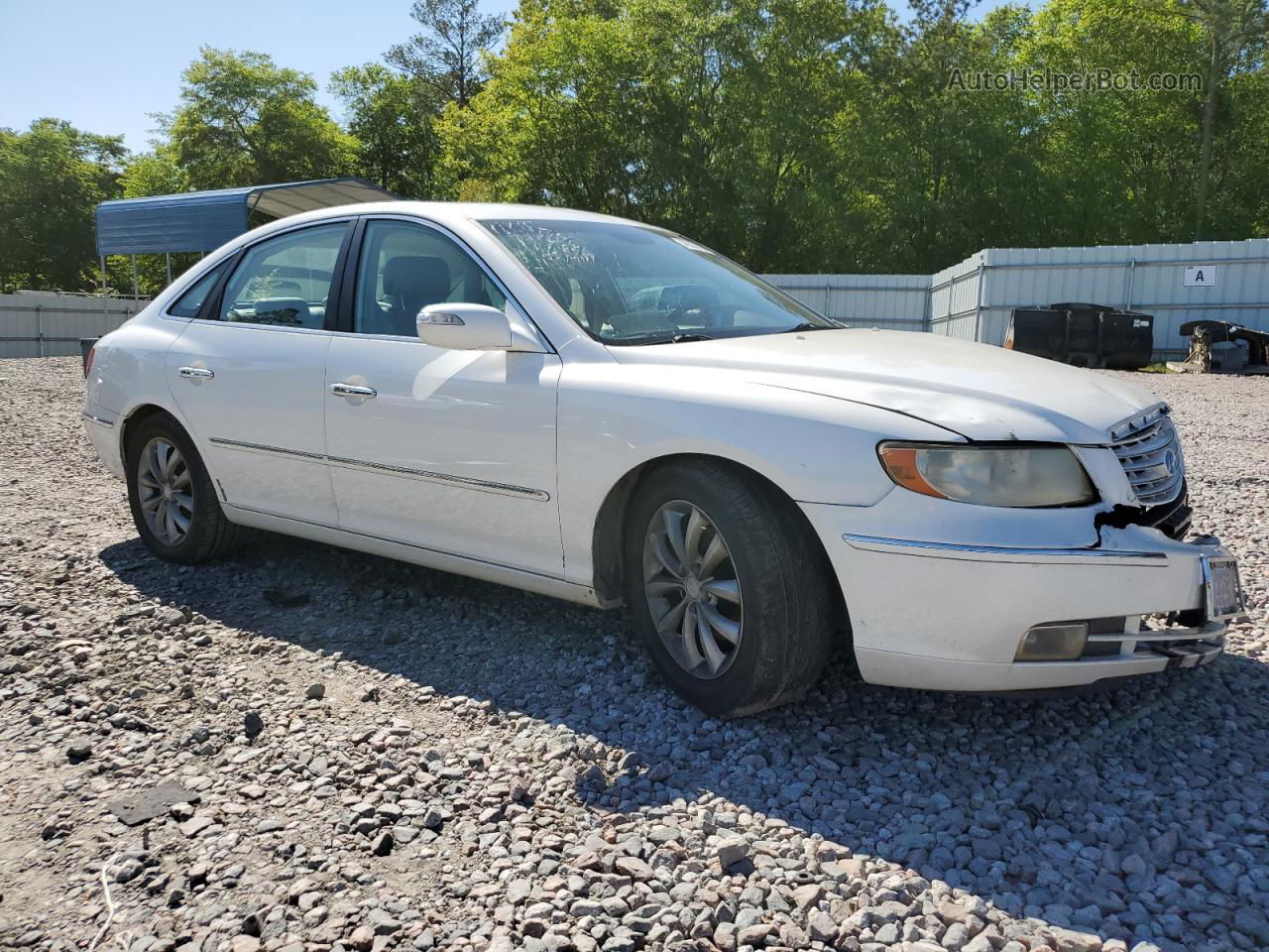 2008 Hyundai Azera Se White vin: KMHFC46F08A252871