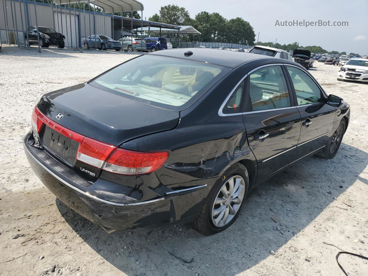 2008 Hyundai Azera Se Black vin: KMHFC46F08A253972